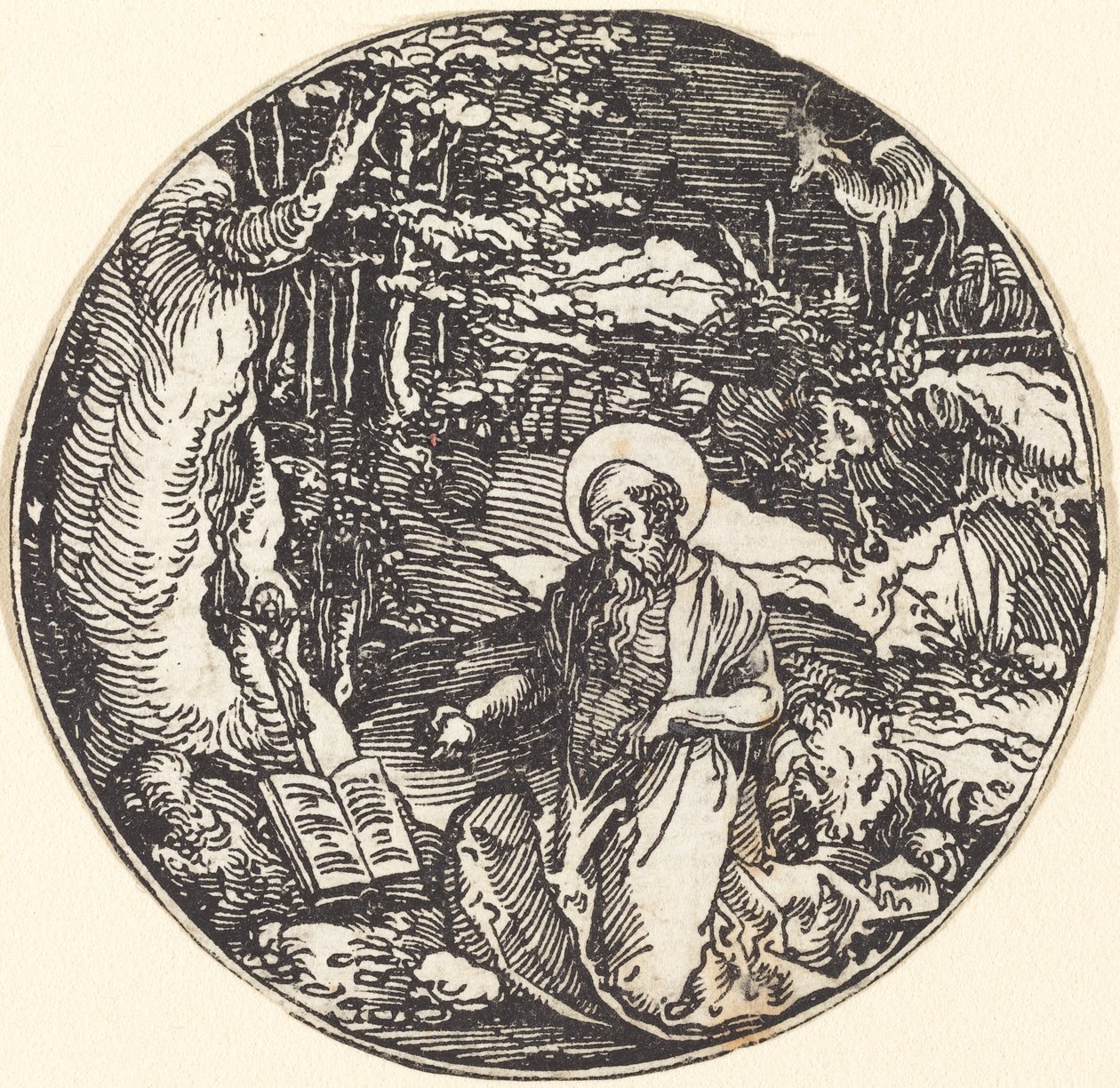 Saint Jerome in Penitence by Hans Springinklee