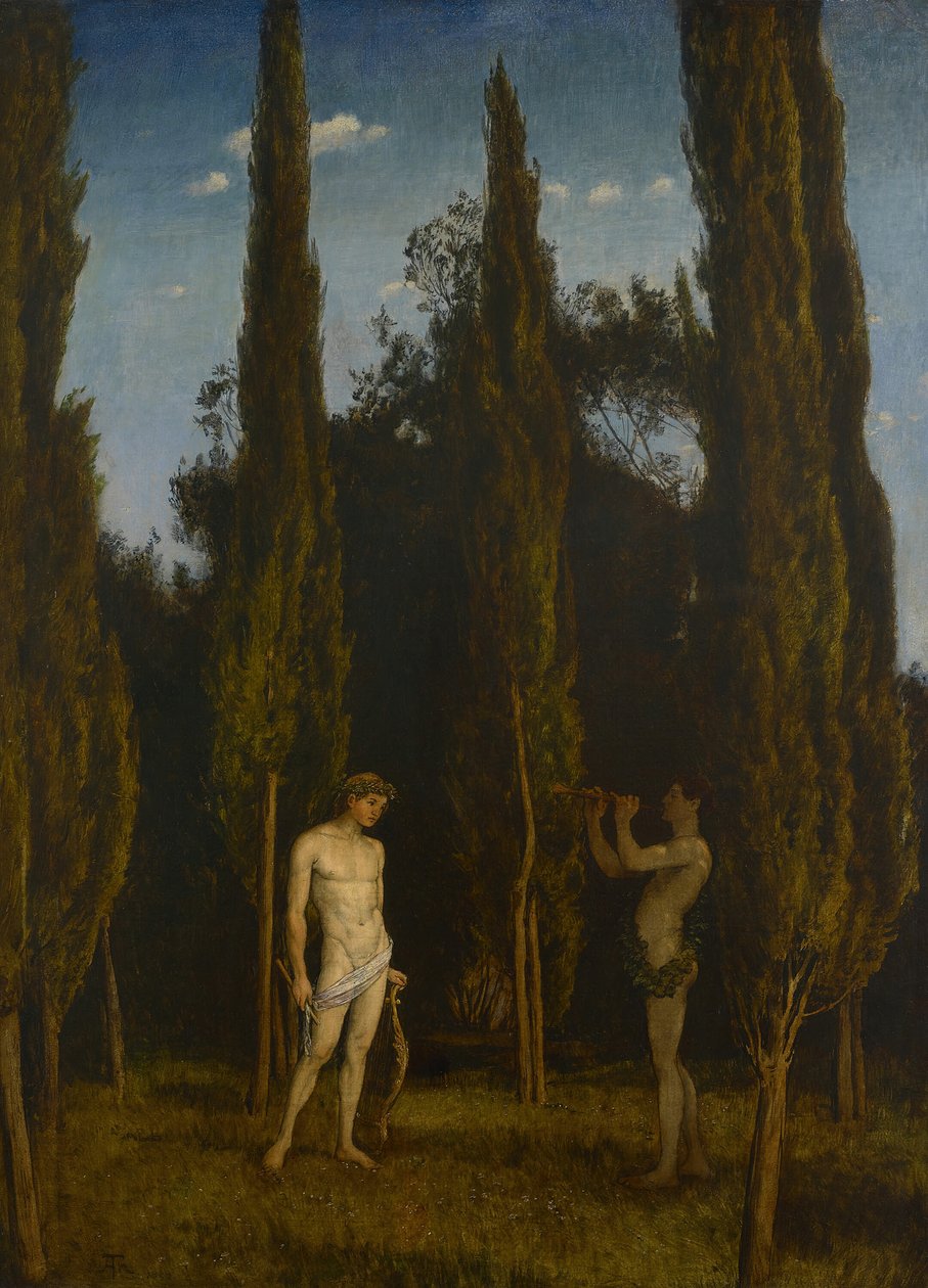 Apollo and Marsyas, 1888 by Hans Thoma