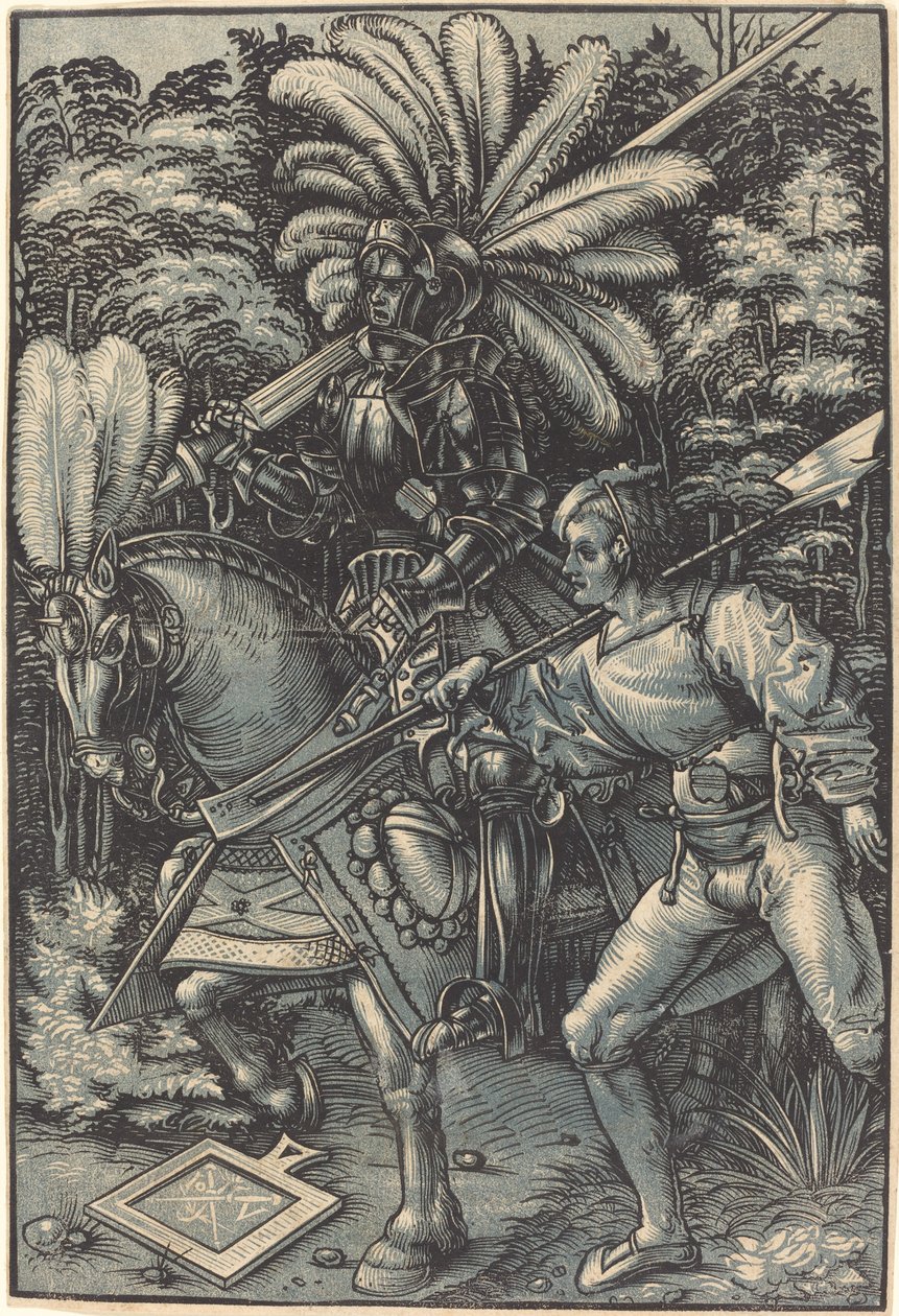 Knight and the Servant by Hans Wechtlin I