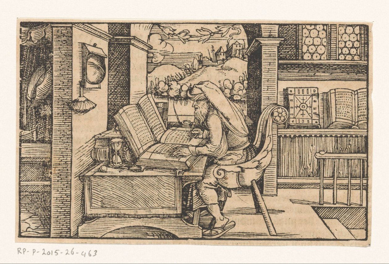 Cicero in His Study by Hans Weiditz (II) (attributed to)