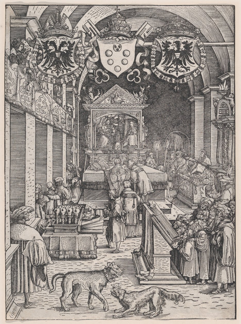Maximilian I Hearing Mass by Hans Weiditz