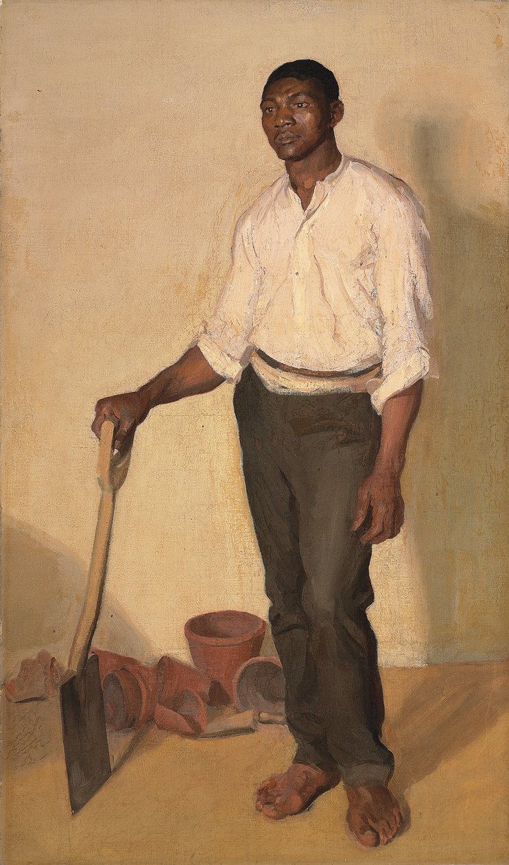 Portrait of a Black Gardener by Harold Gilman