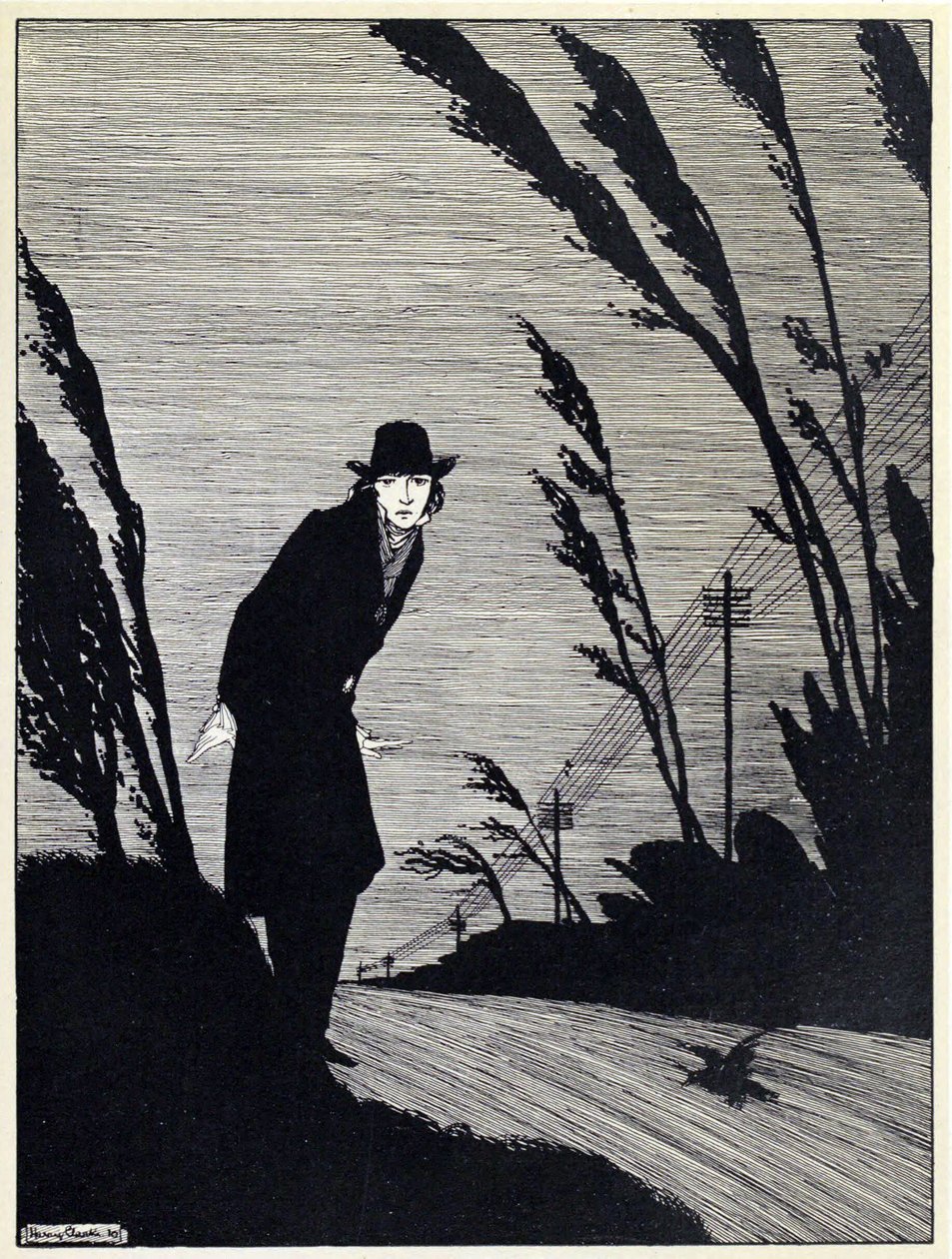 Midst of all was a Cold White Face, from The Years at the Spring, pub. 1920 by Harry Clarke