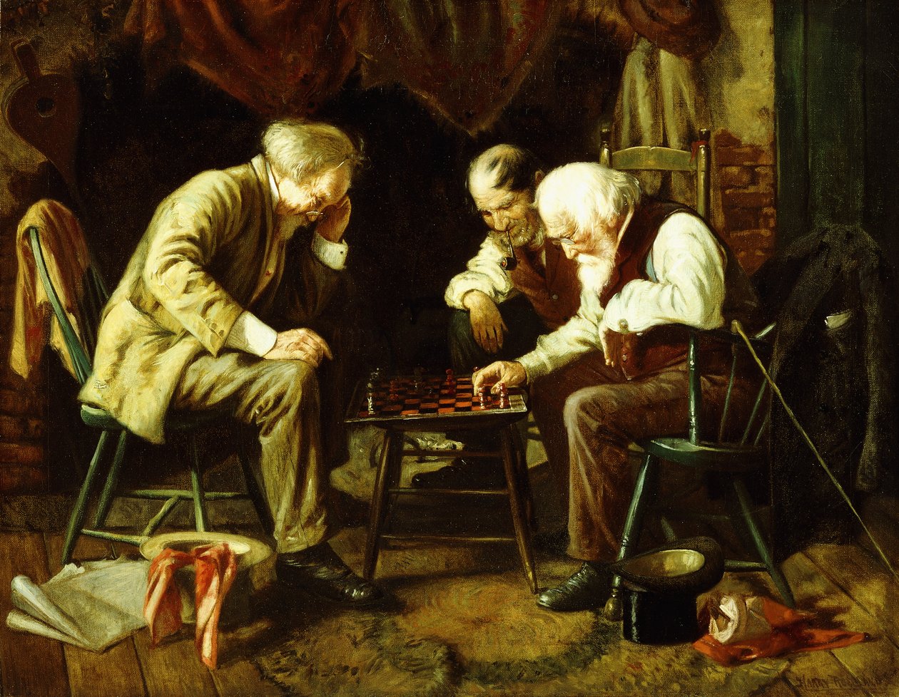 The Chess Game by Harry Herman Roseland