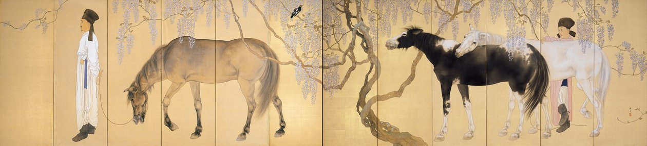 Visiting a Hermit by Hashimoto Kansetsu