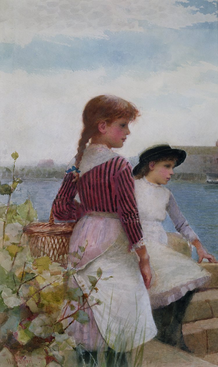Waiting for the Ferry by Hector Caffieri