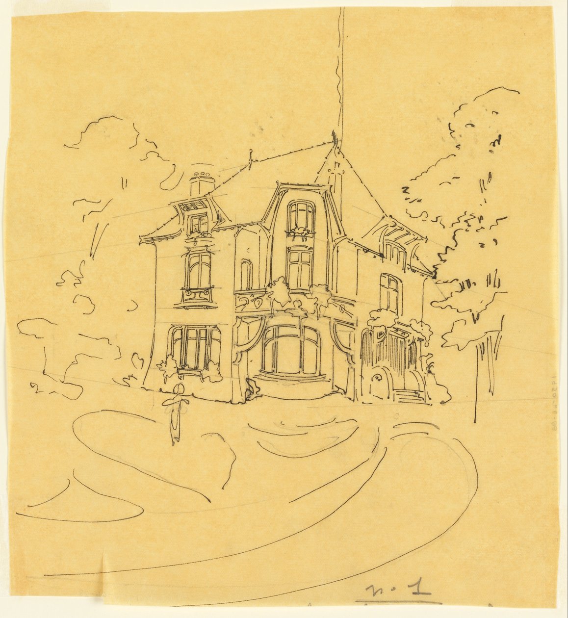 Design for a Private Residence by Hector Guimard