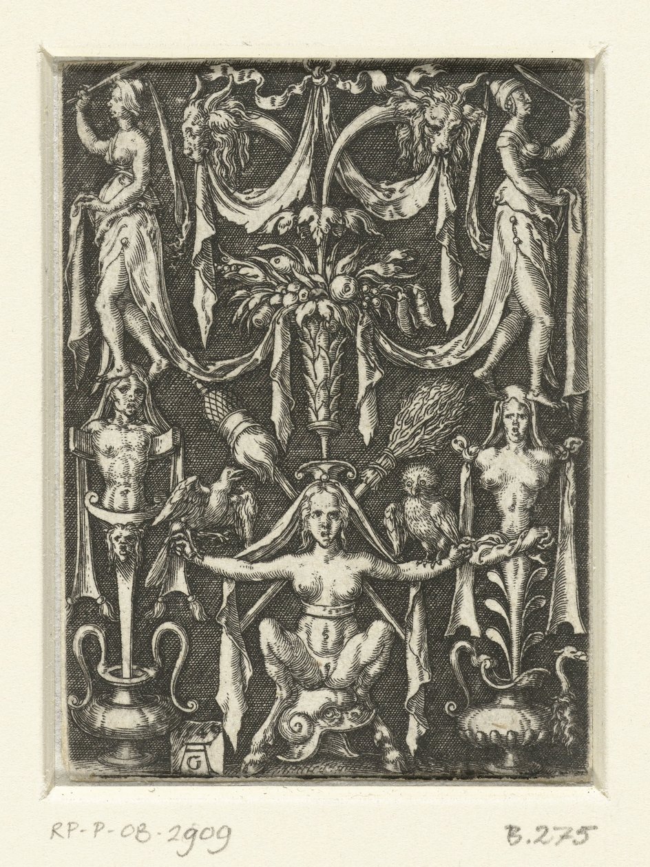 Flat Decoration with Grotesques by Heinrich Aldegrever