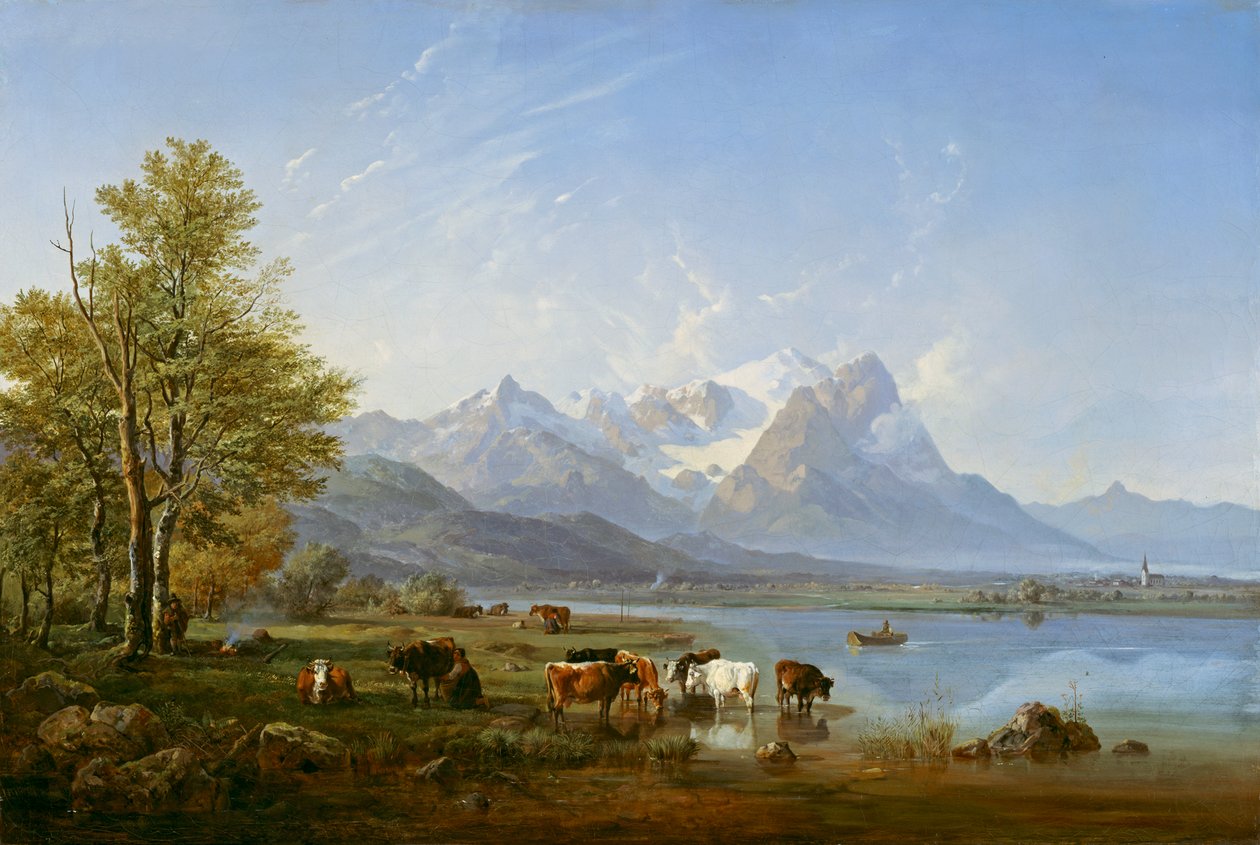 The Garmisch Valley by Heinrich Burkel