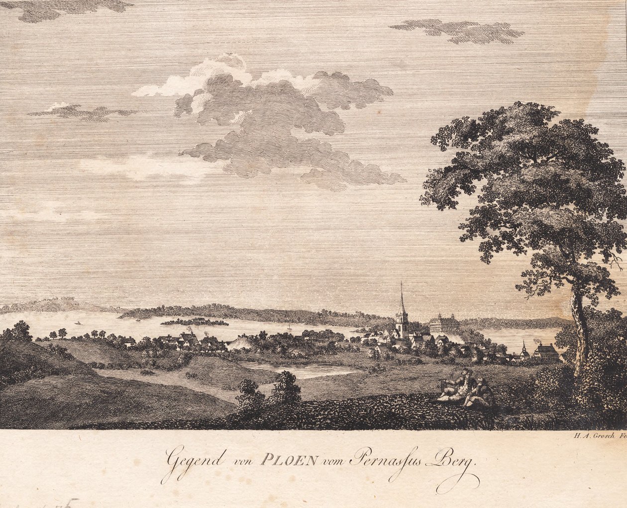 View of Plön by Heinrich Grosch