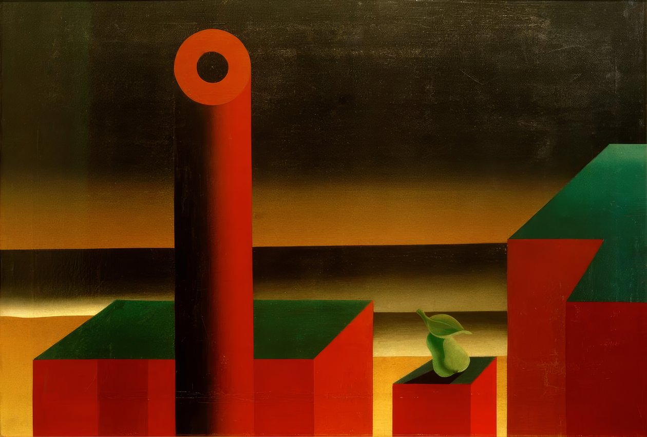 Landscape (Factory Landscape) by Heinrich Hoerle