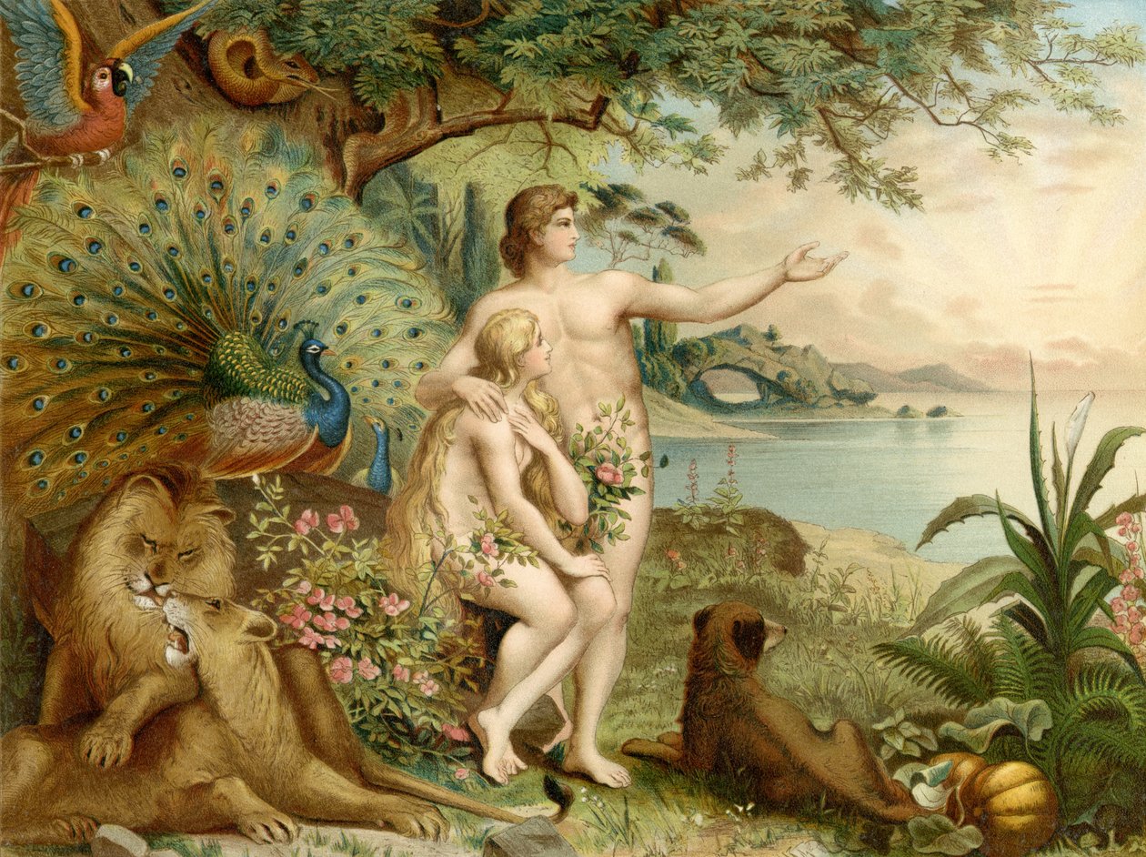 Adam and Eve in Paradise