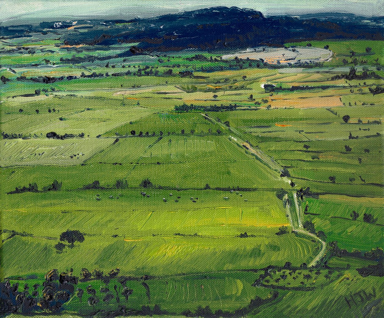 View from the Tor I by Helen White