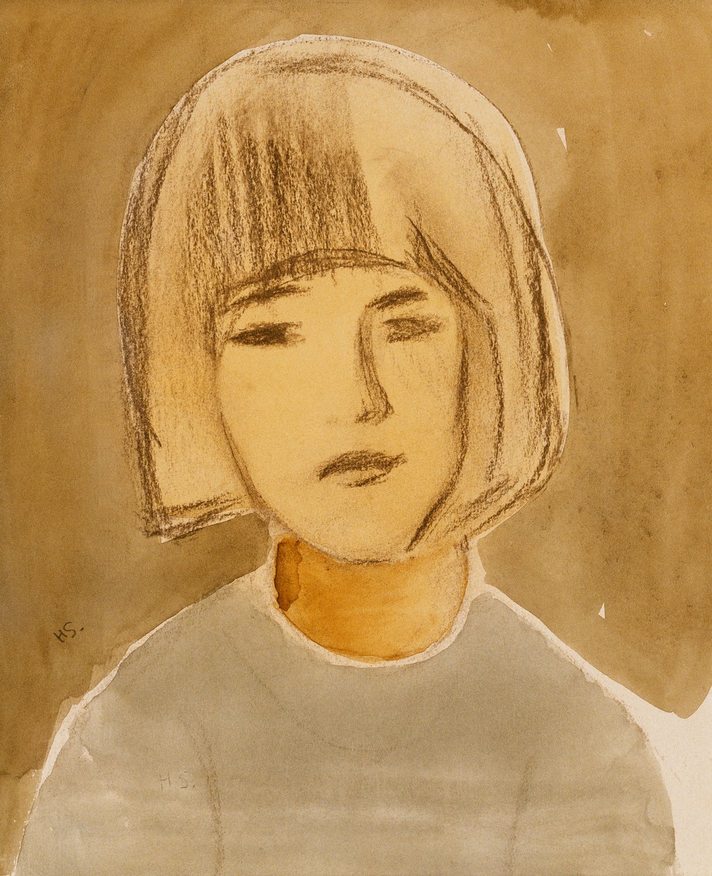 Portrait of a Girl by Helene Schjerfbeck