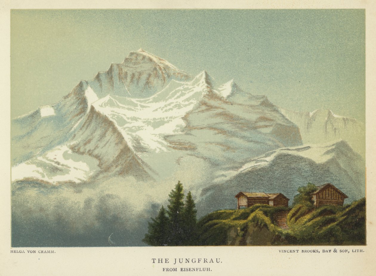 The Jungfrau, from Eisenfluh by Helga von Cramm