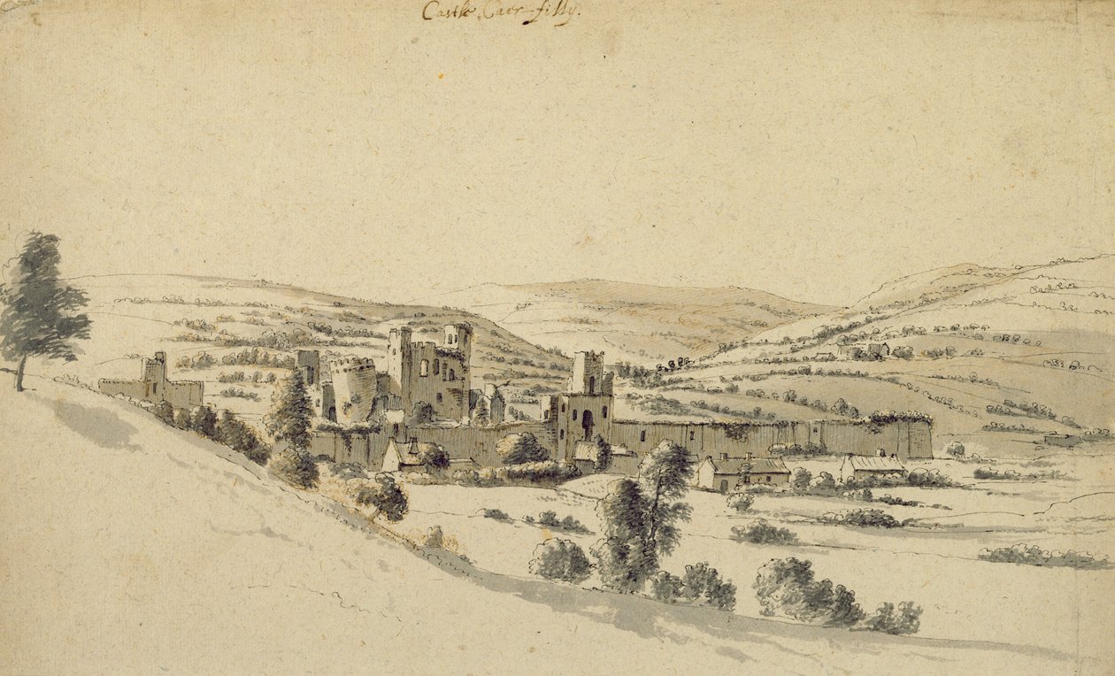 Caerphilly Castle by Hendrick Danckerts