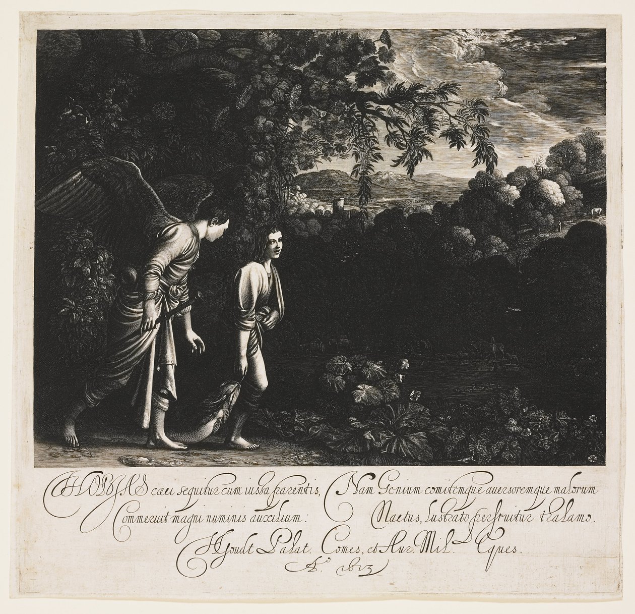 Tobias and the Angel by Hendrik Goudt