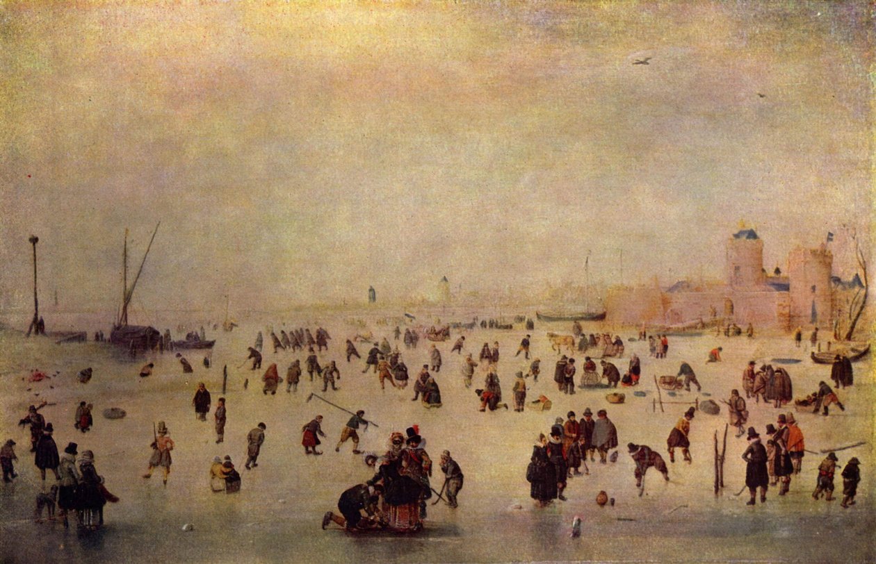 Skating Scene by Hendrick Avercamp