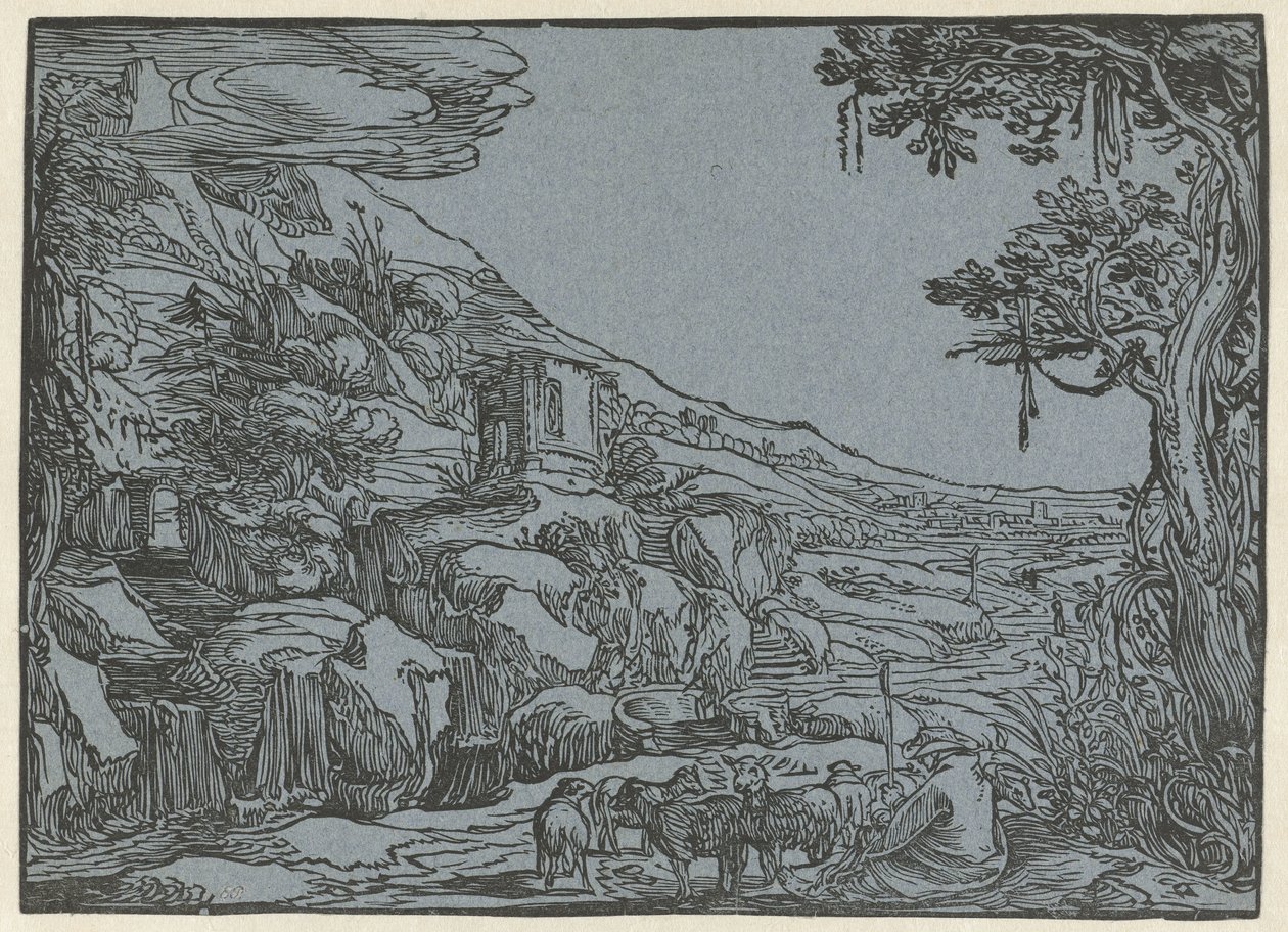 Arcadian Landscape by Hendrick Goltzius (rejected attribution)