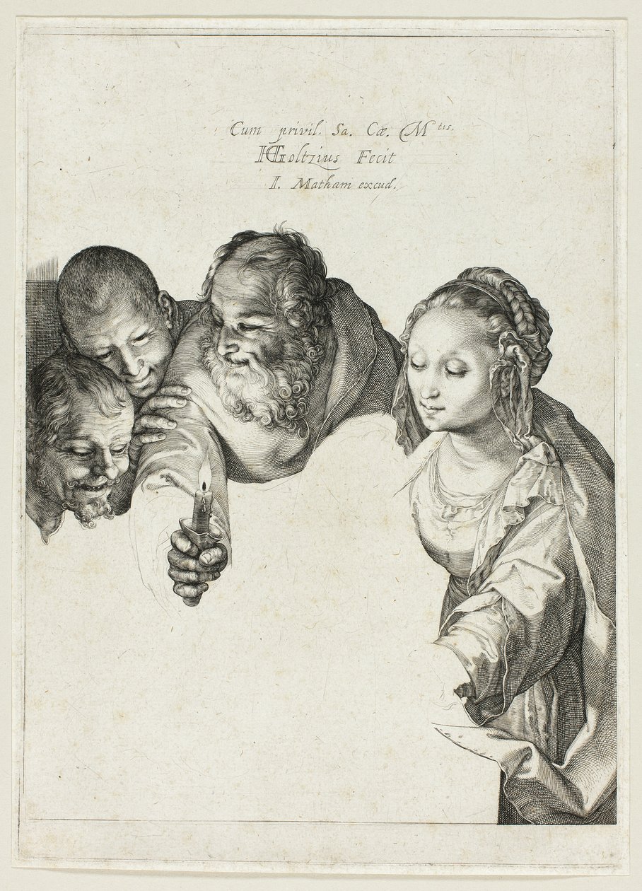 Adoration of the Shepherds by Hendrick Goltzius