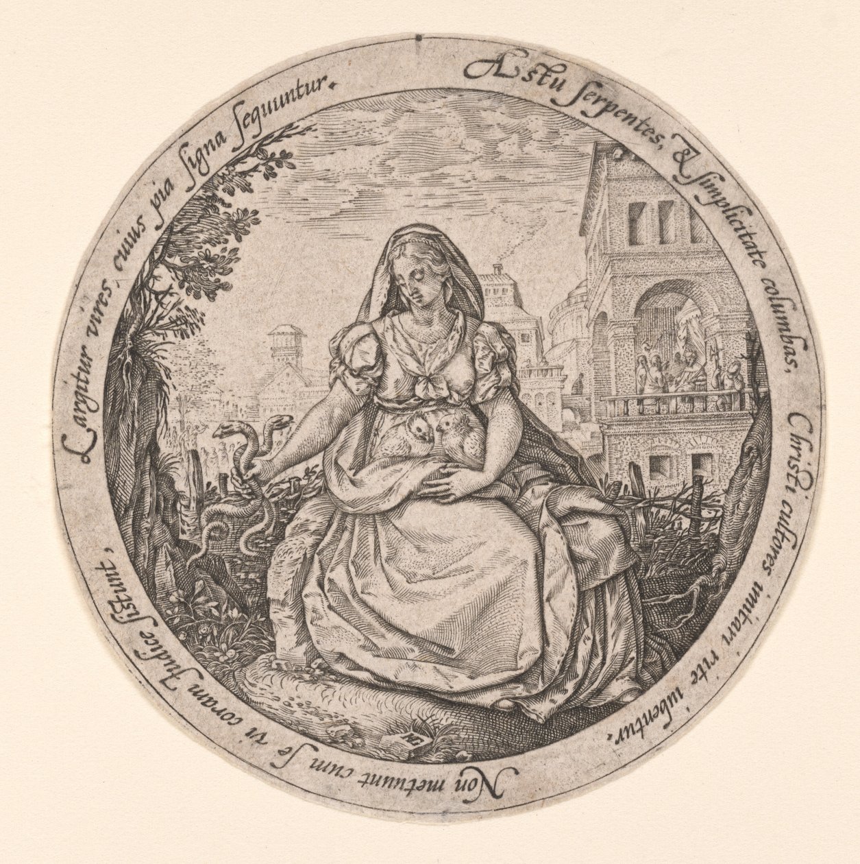 Allegory of Prudence by Hendrick Goltzius