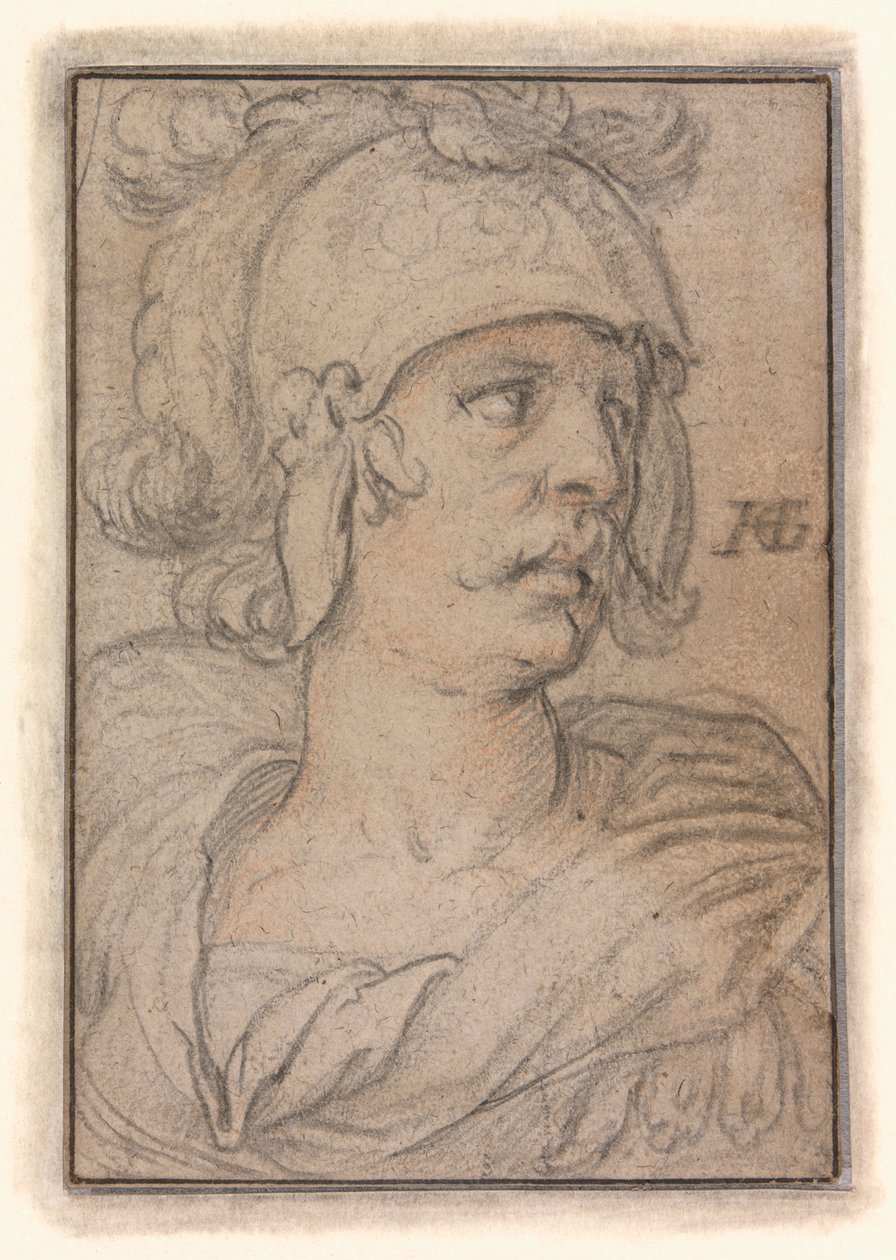 Bust of a Warrior by Hendrick Goltzius