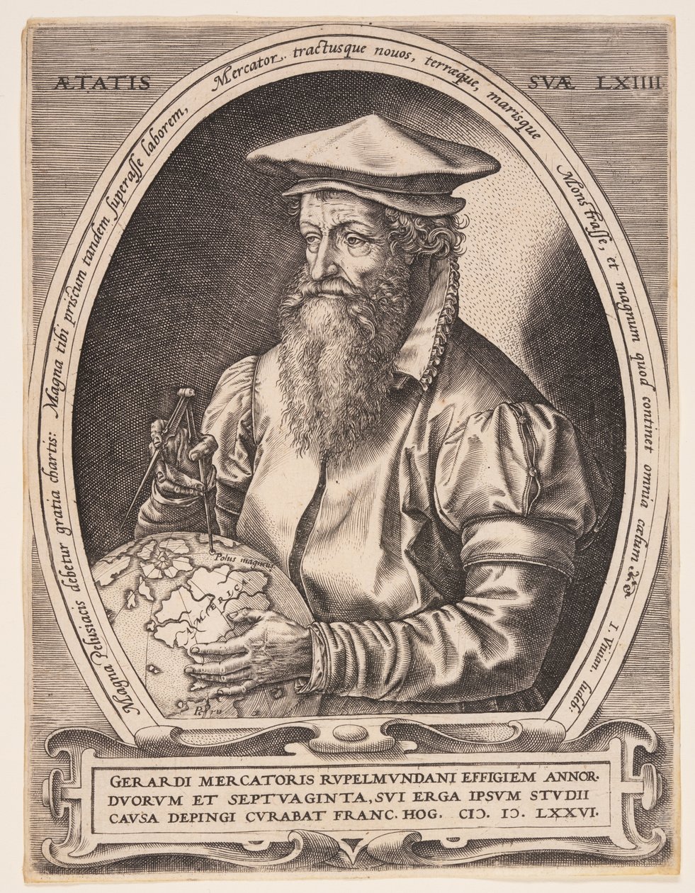 Gerardus Mercator by Hendrick Goltzius