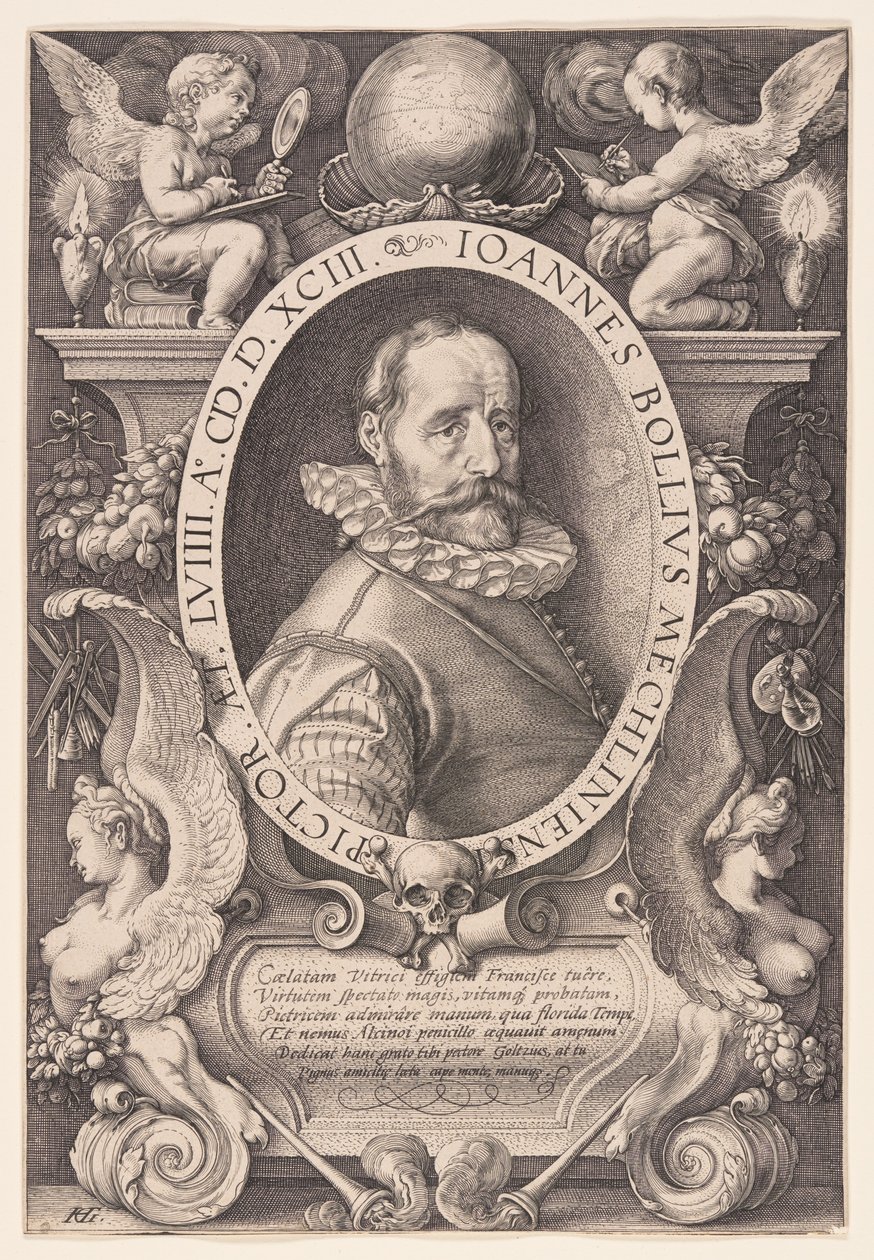 Hans Bol by Hendrick Goltzius