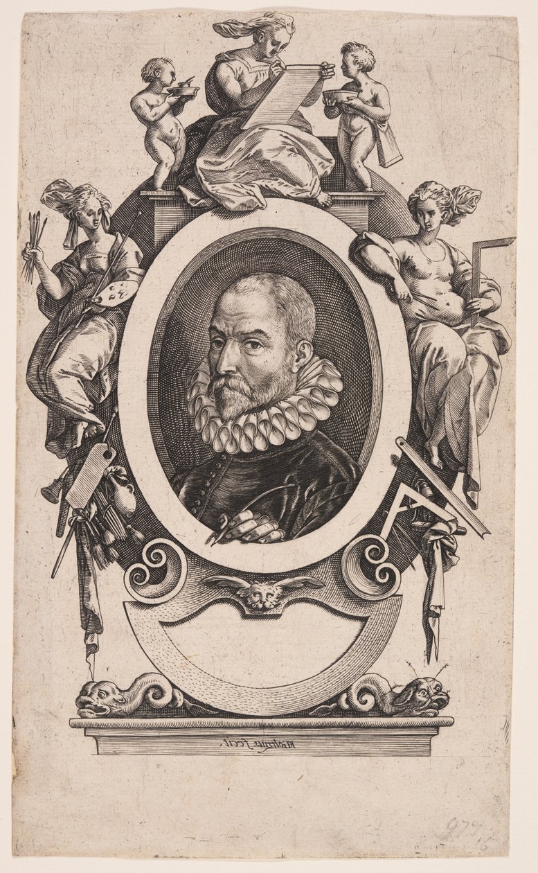 Johannes Stradanus by Hendrick Goltzius