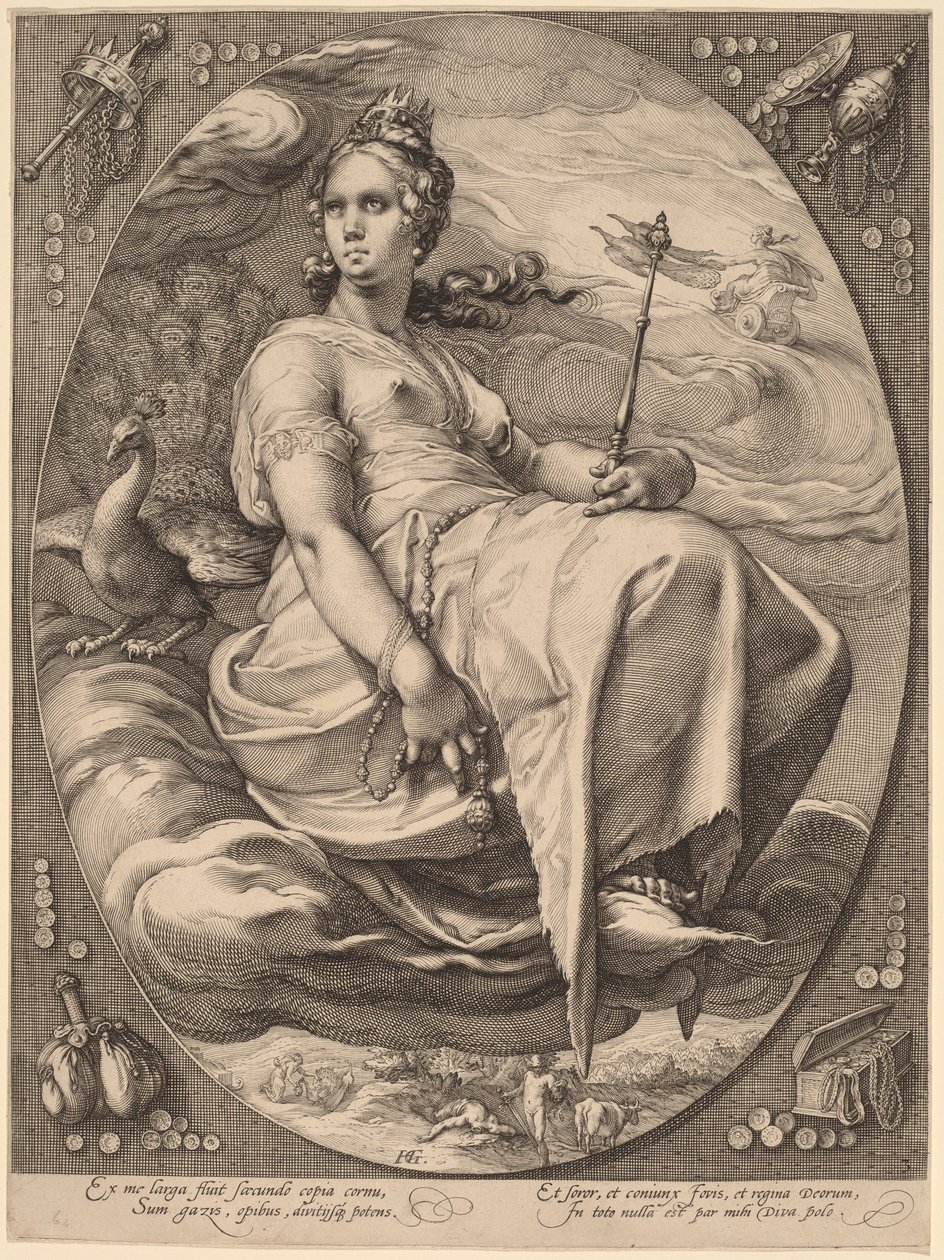 Juno by Hendrick Goltzius