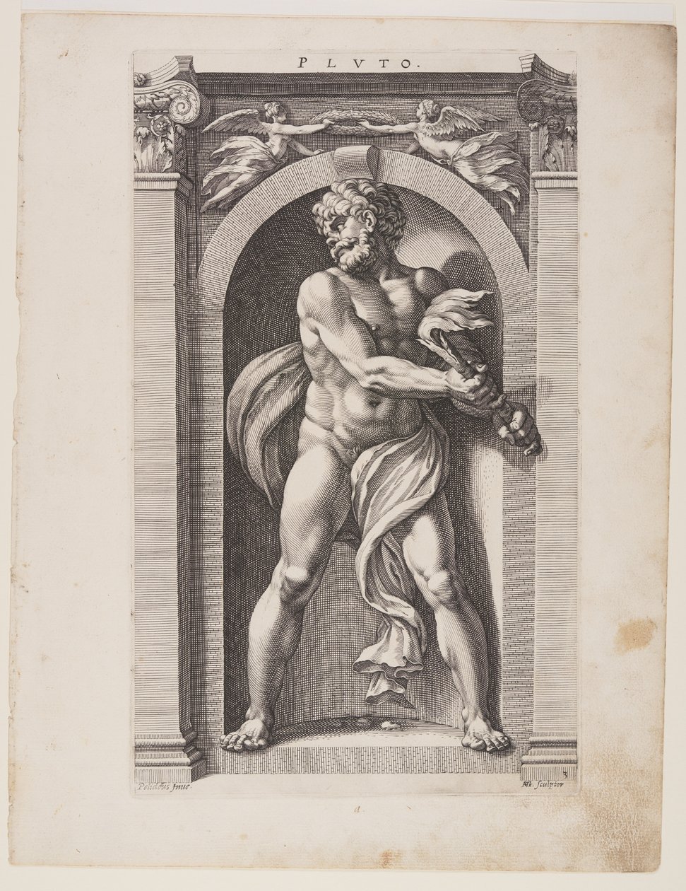 Pluto, from Eight Pagan Gods by Hendrick Goltzius