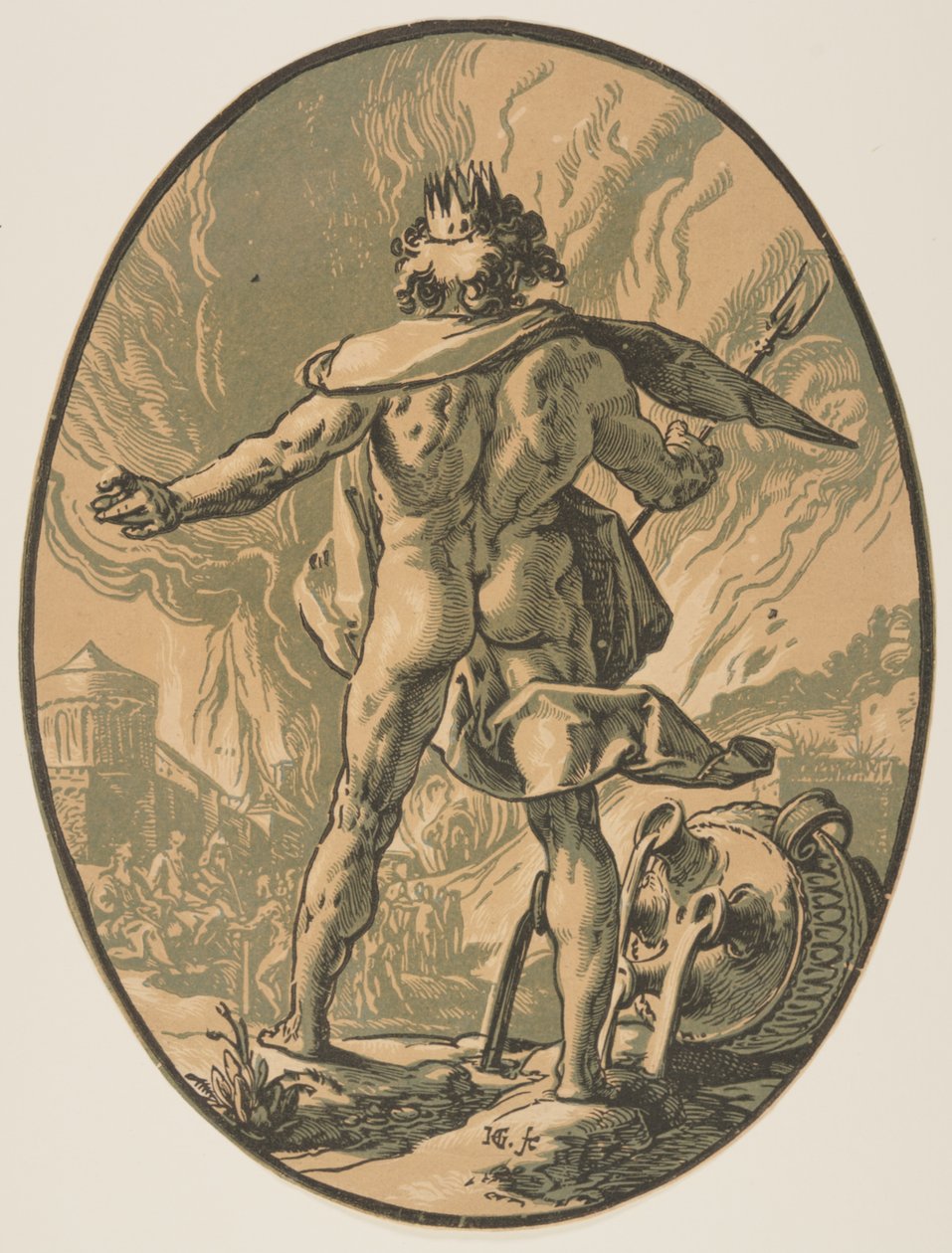 Pluto, from The Deities by Hendrick Goltzius
