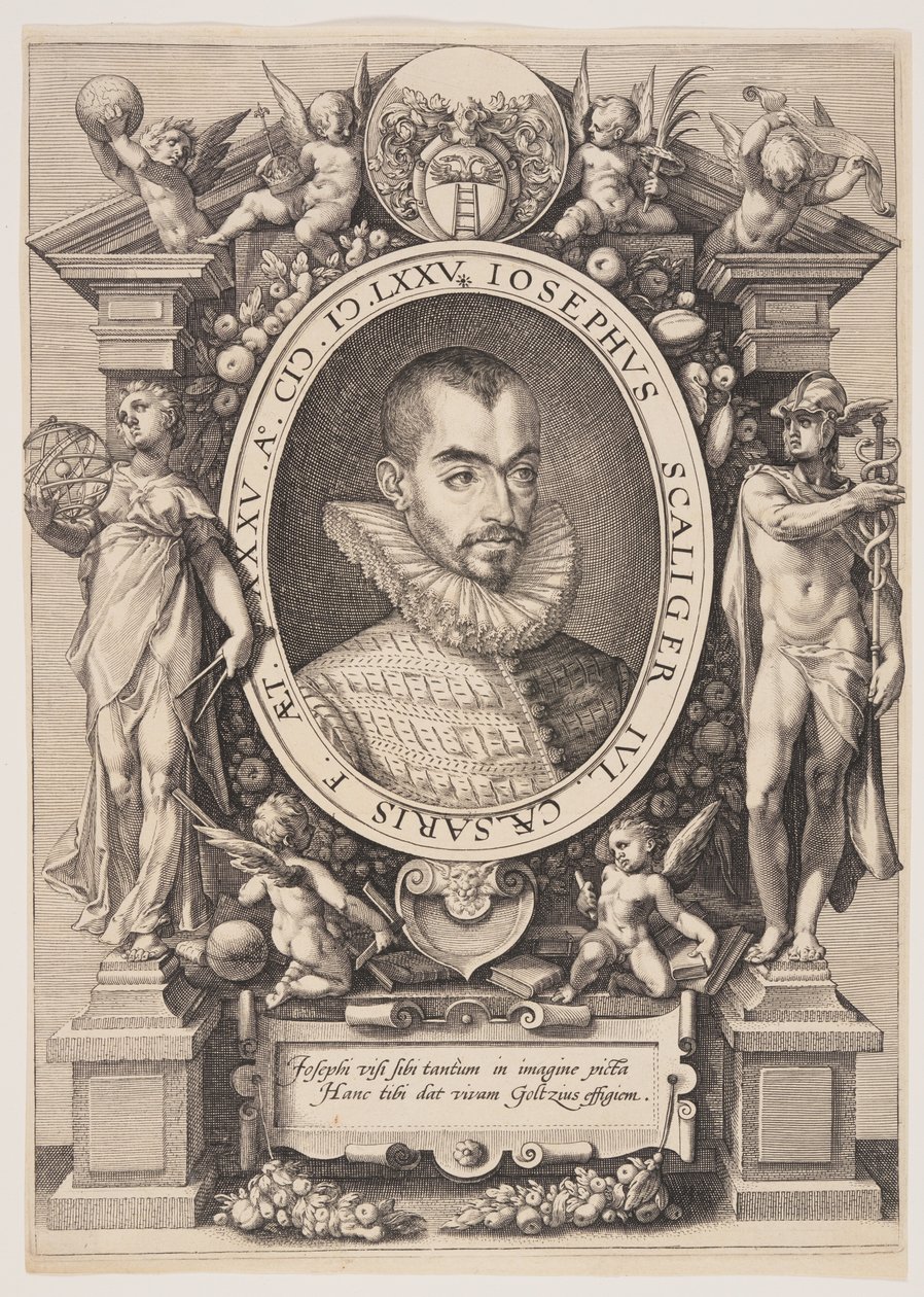 Portrait of Josephus Justus Scaliger by Hendrick Goltzius