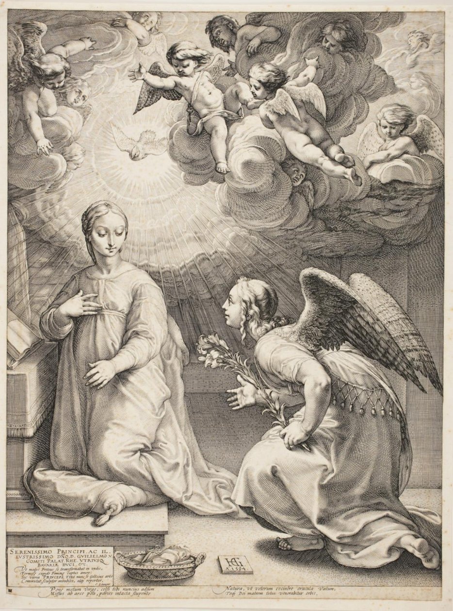 The Annunciation by Hendrick Goltzius