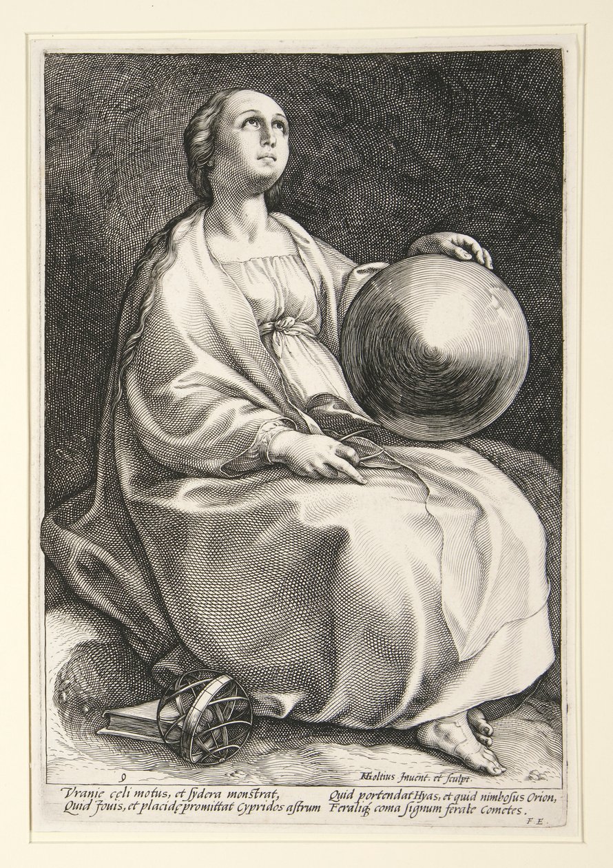 The Nine Muses by Hendrick Goltzius