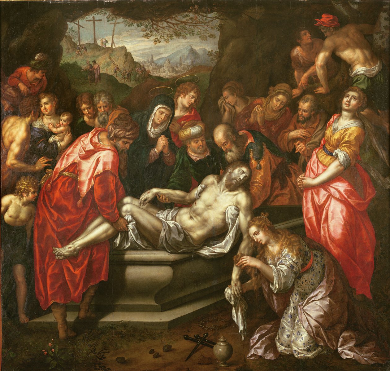 Entombment by Hendrick de Clerck