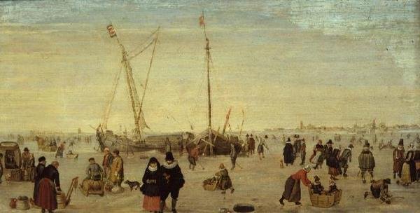 A Scene on the Ice by Hendrik Avercamp