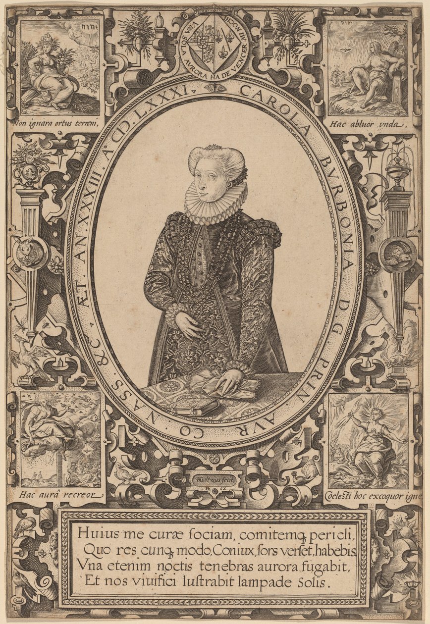 Charlotte of Bourbon by Hendrik Goltzius