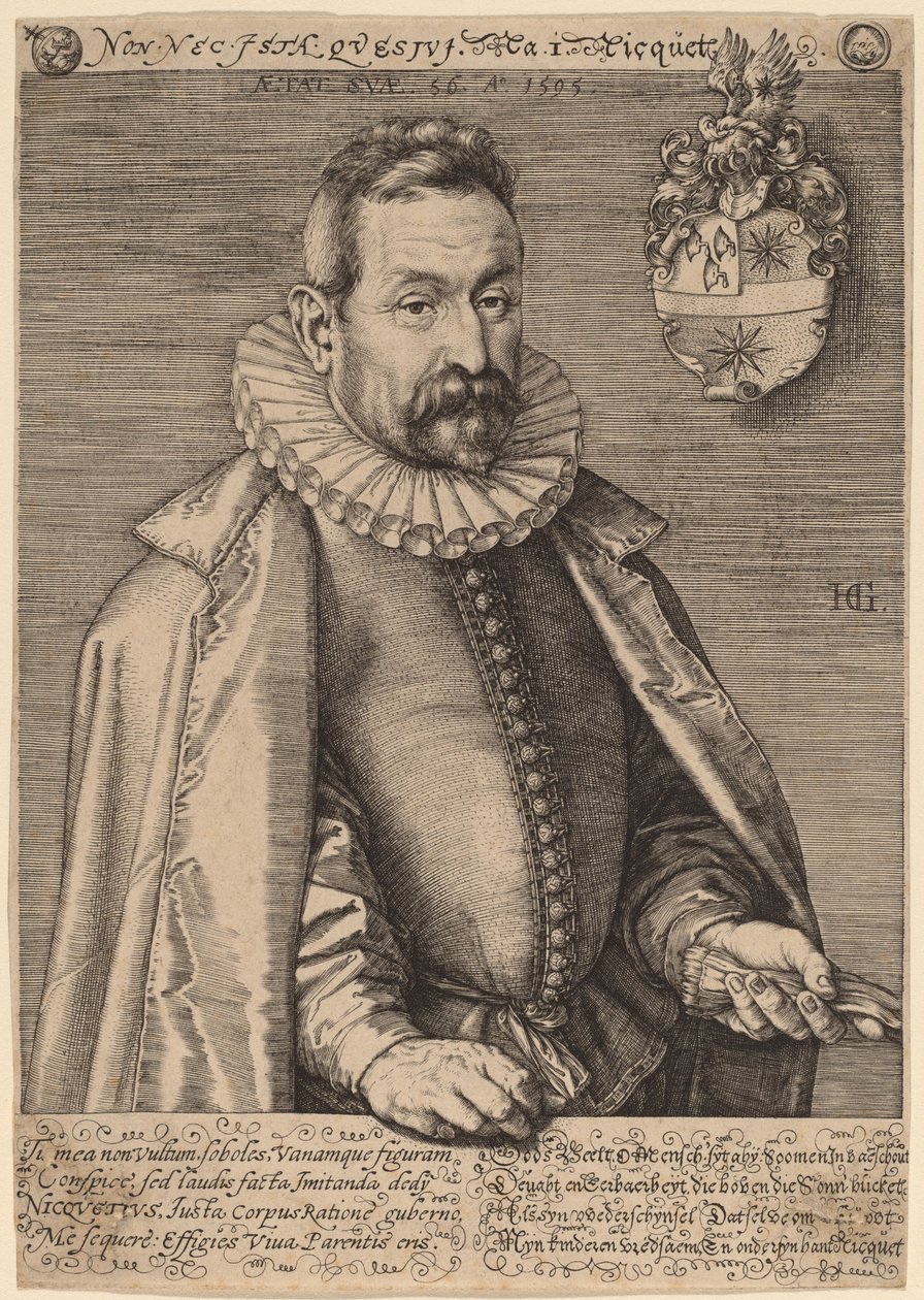 Jan Nicquet by Hendrik Goltzius