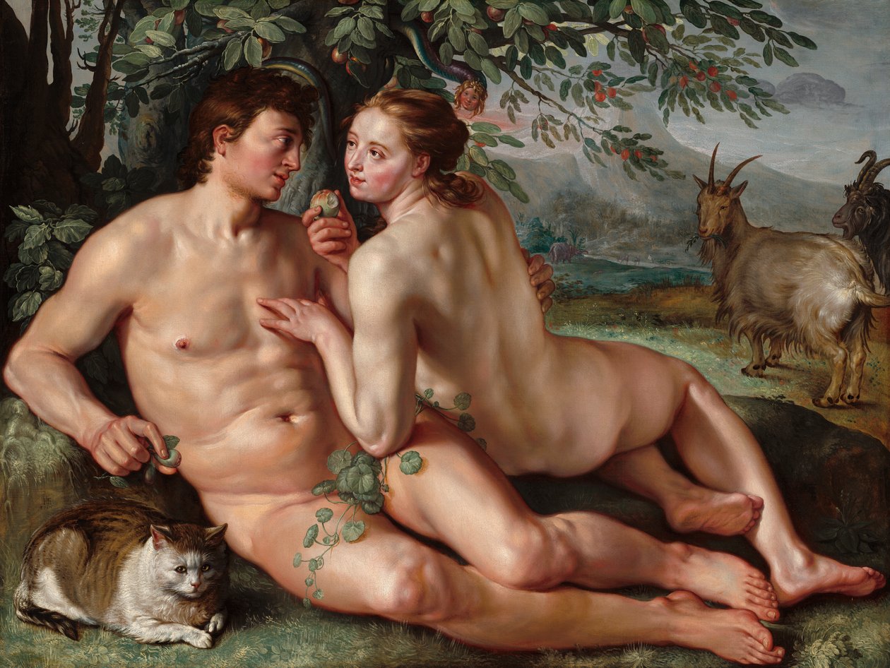 The Fall of Man by Hendrik Goltzius