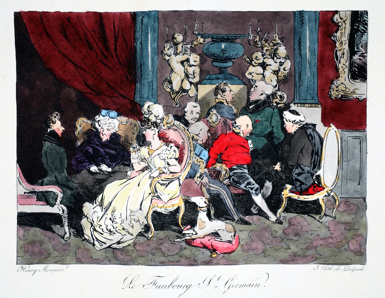 Le Faubourg St. Germain, illustration from 