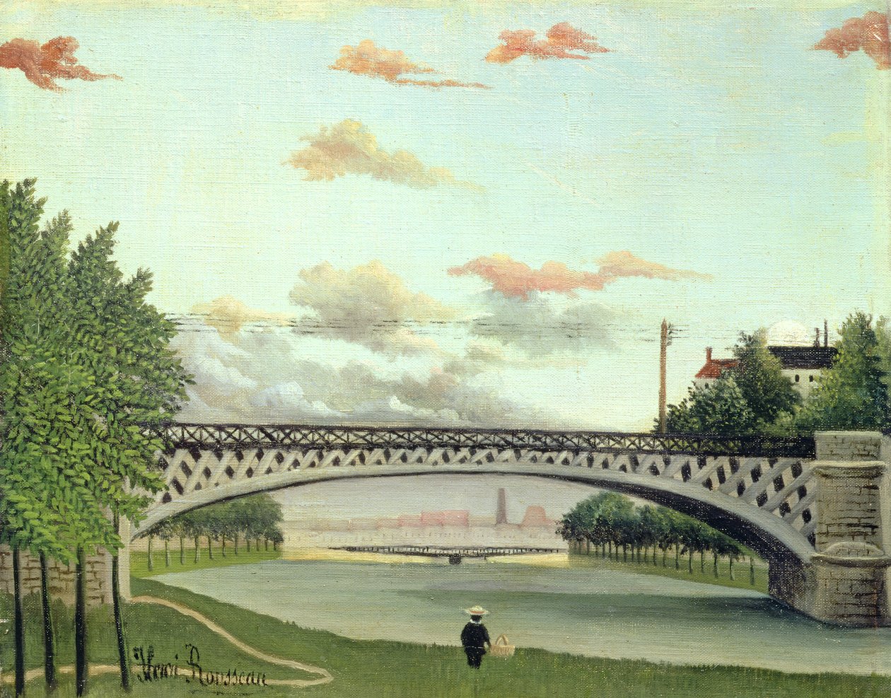 The Bridge at Charenton, France by Henri Rousseau