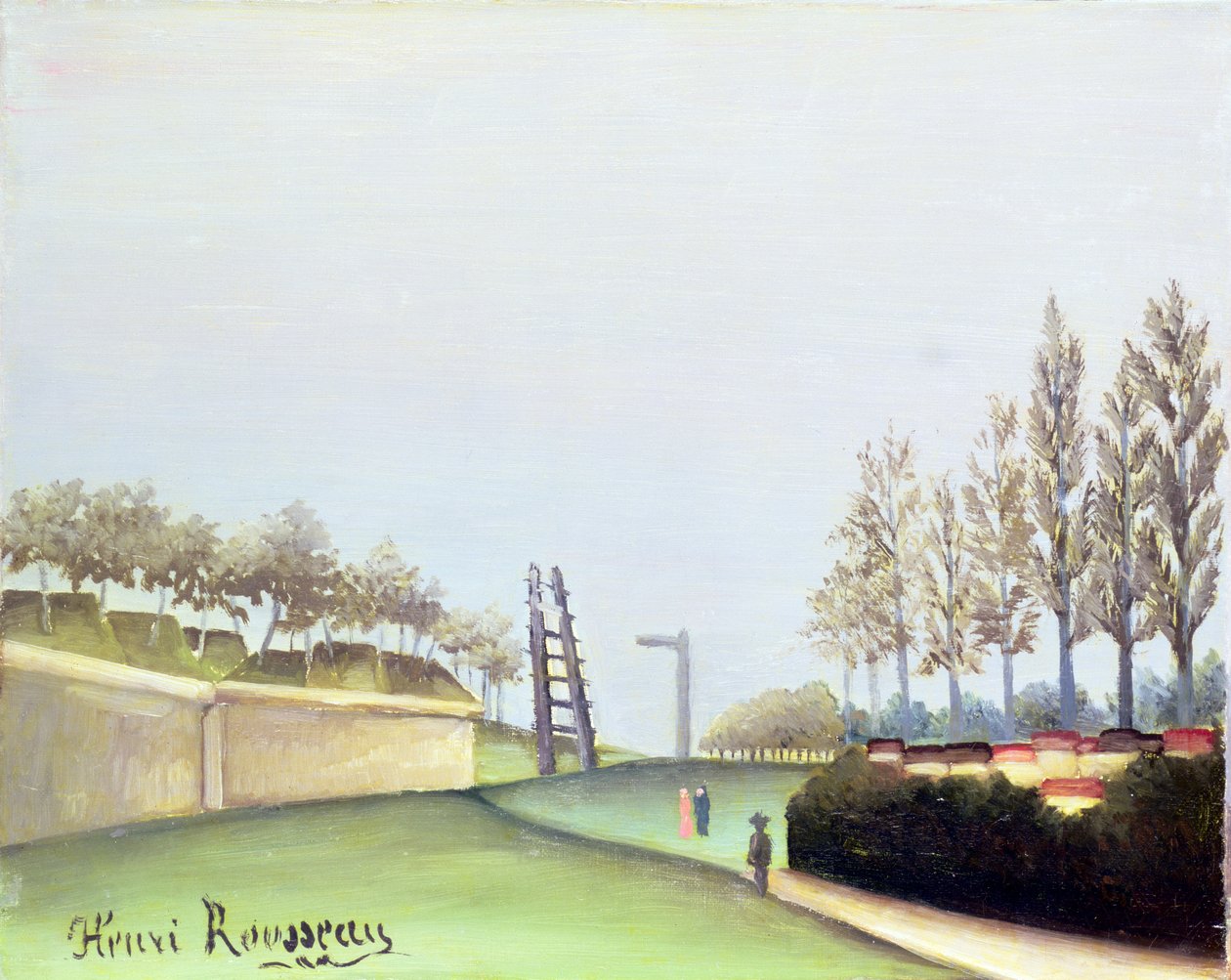 View from the Porte de Vanves, Paris by Henri Rousseau
