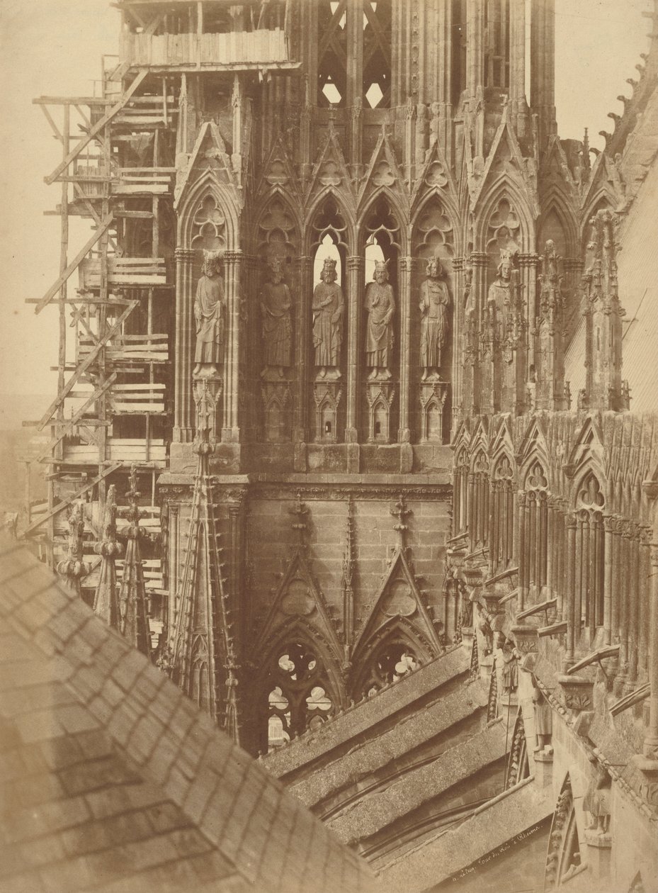 Tower of Kings at Rheims by Henri Jean Louis Le Secq