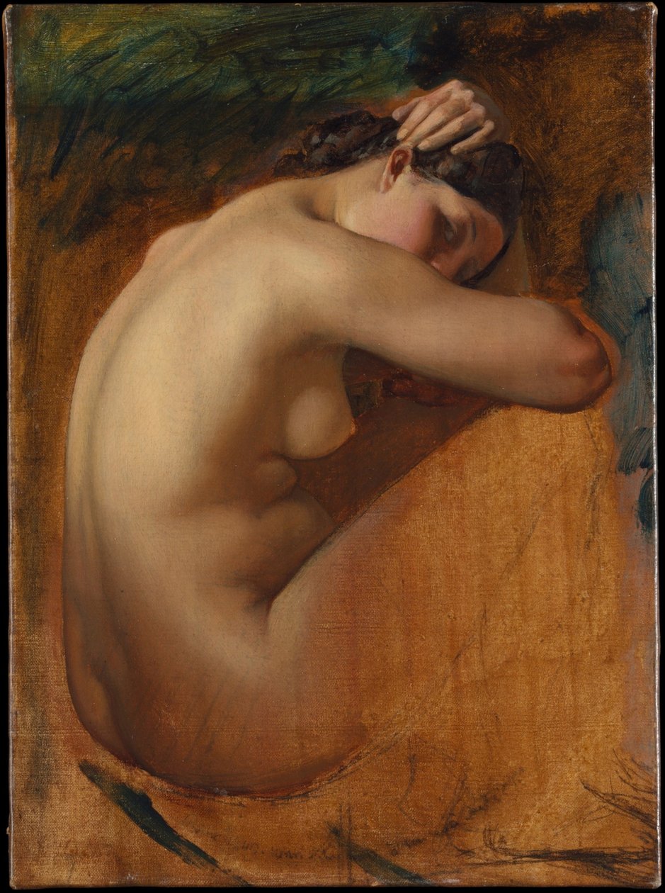 Study of a Female Nude by Henri Lehmann