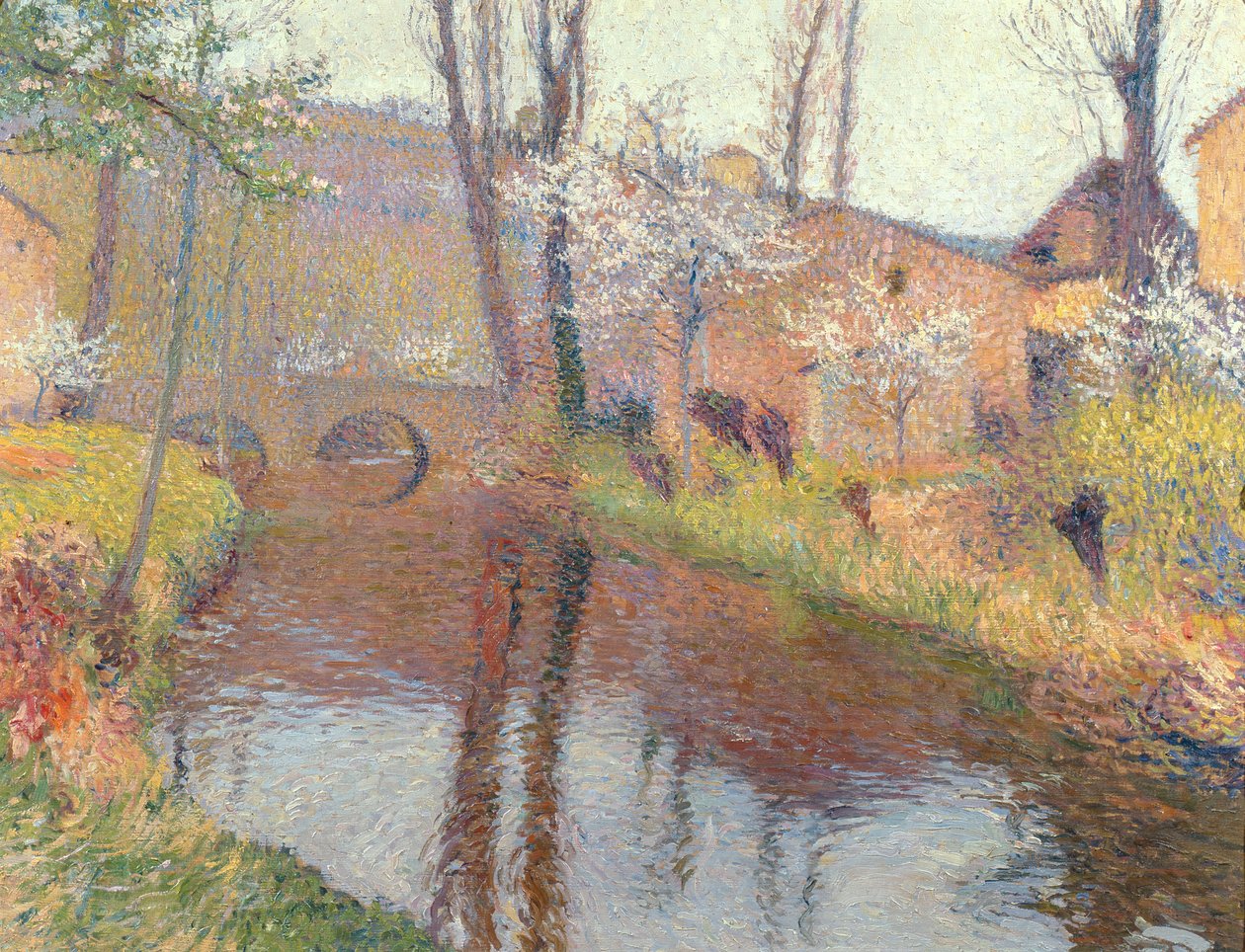 Landscape with a Bridge by Henri Martin