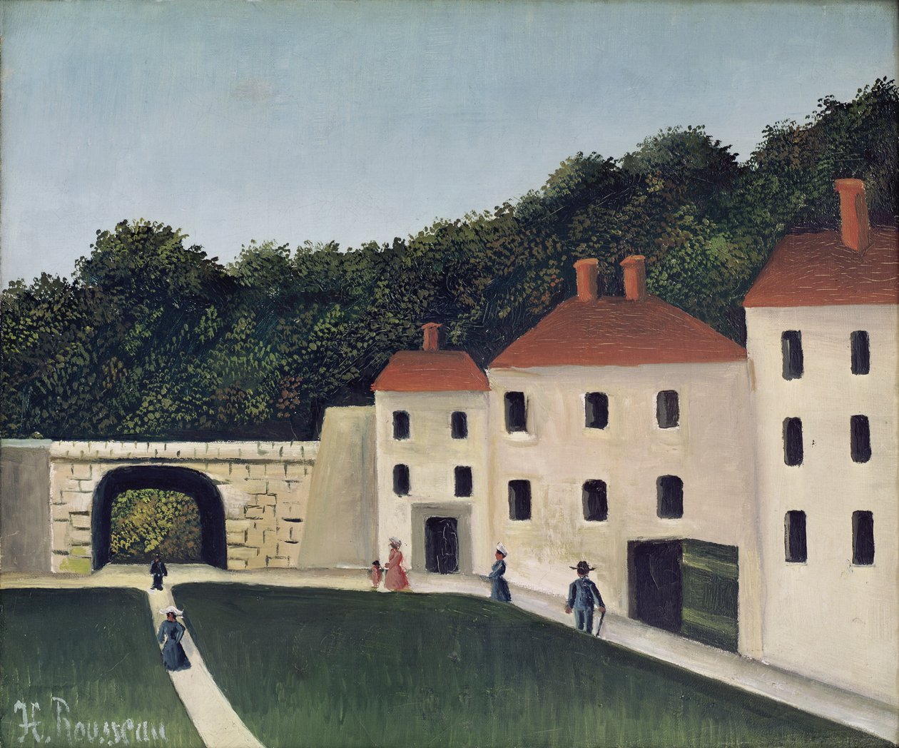 Promeneurs dans un Parc by Henri Rousseau
