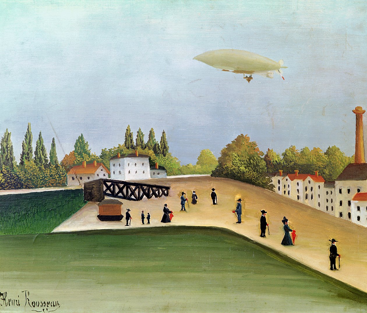 Quay at Ivry, c.1908 by Henri Rousseau