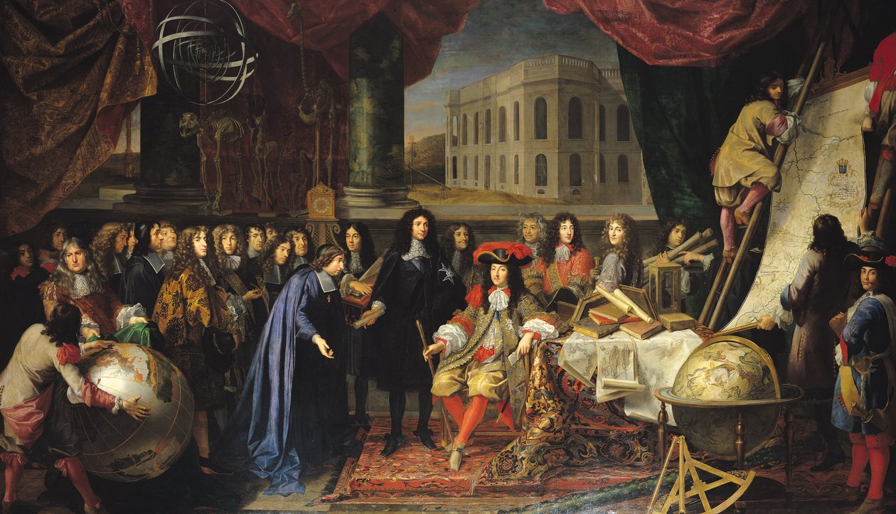Jean-Baptiste Colbert Presenting the Members of the Royal Academy of Science to Louis XIV by Henri Testelin