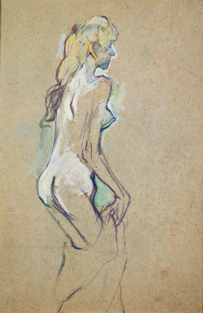 Nude Young Girl by Henri de Toulouse Lautrec